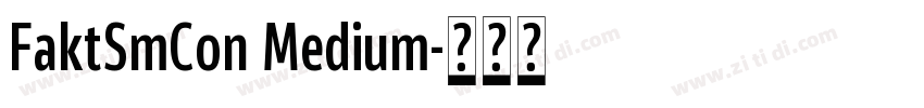 FaktSmCon Medium字体转换